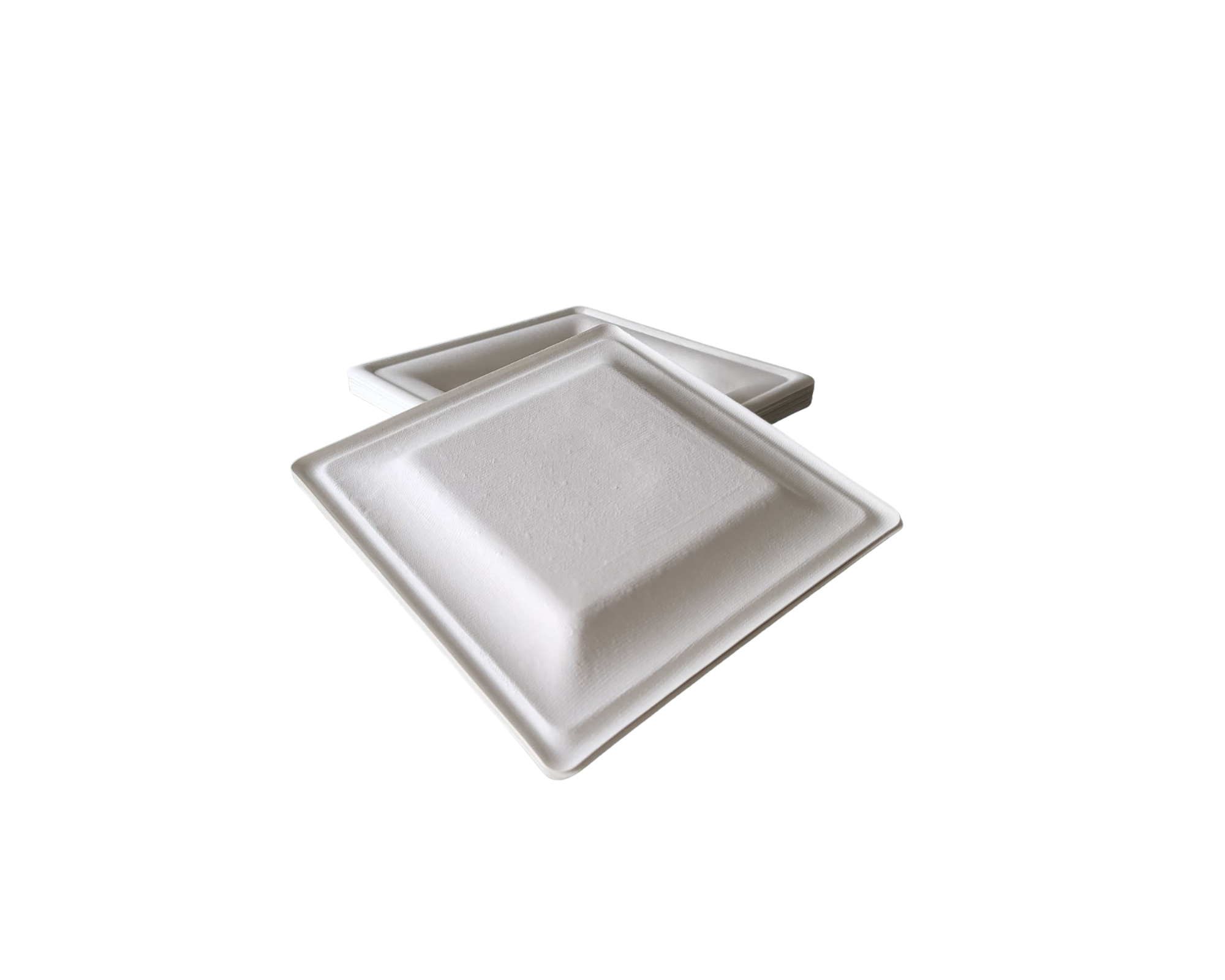 Square Sugarcane Fiber Plates - Coming Soon