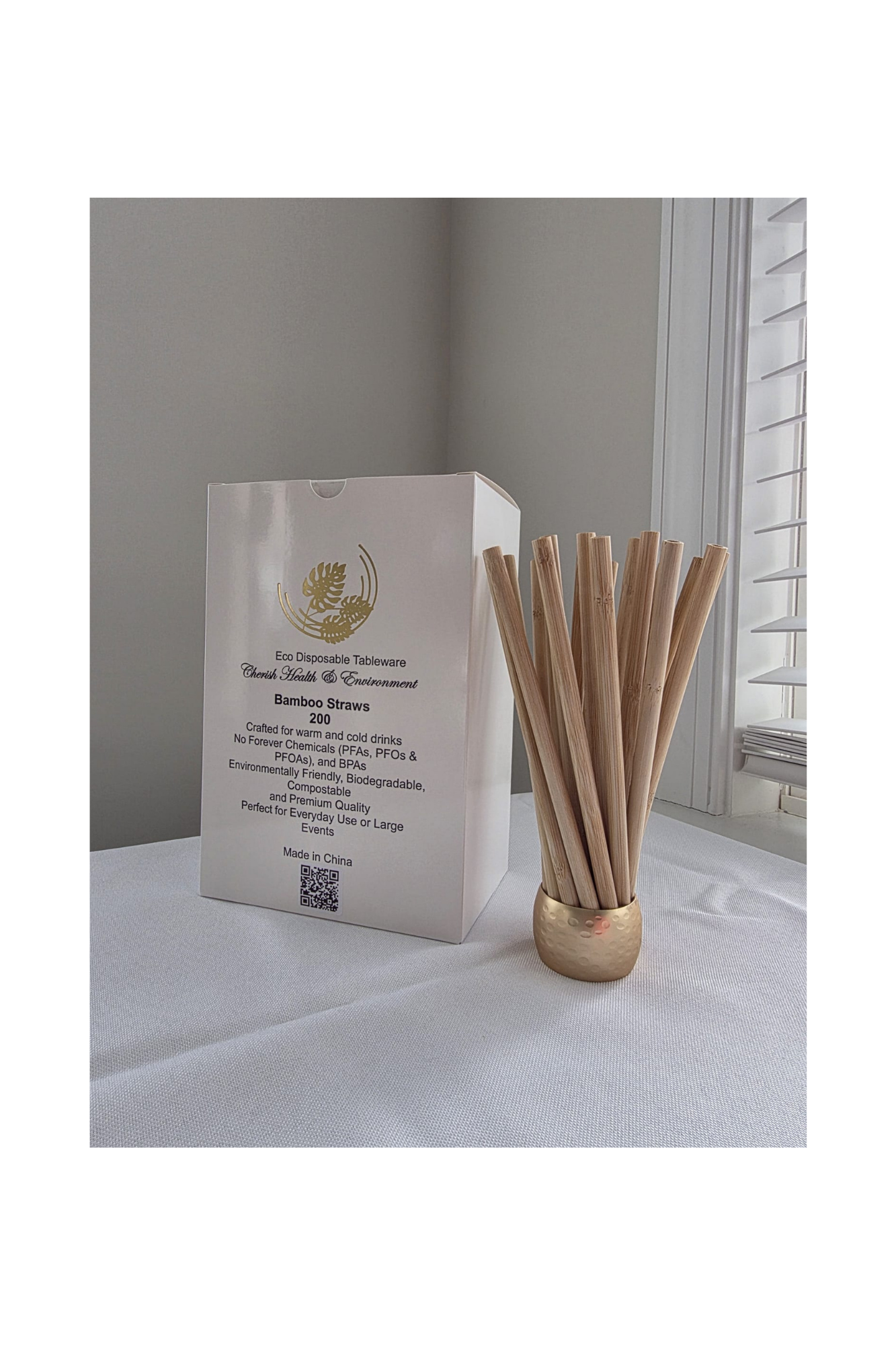 Bamboo Straws Collage