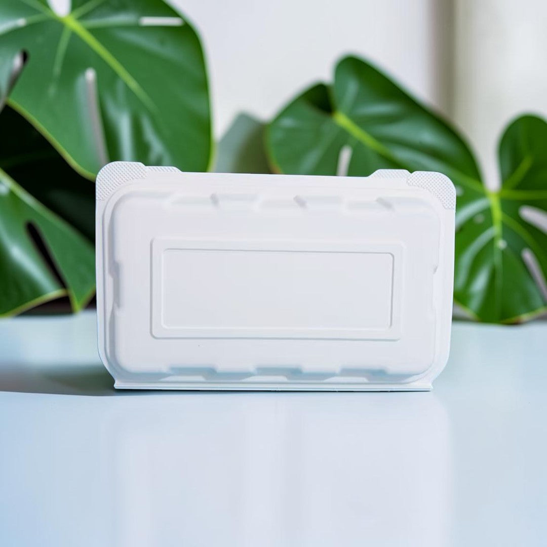 Corn Starch Takeout Containers | 9X6X3" | 1-Comp | Dual Tab