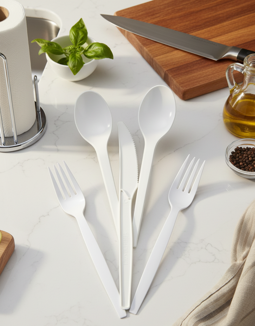 Corn Starch Cutlery Set