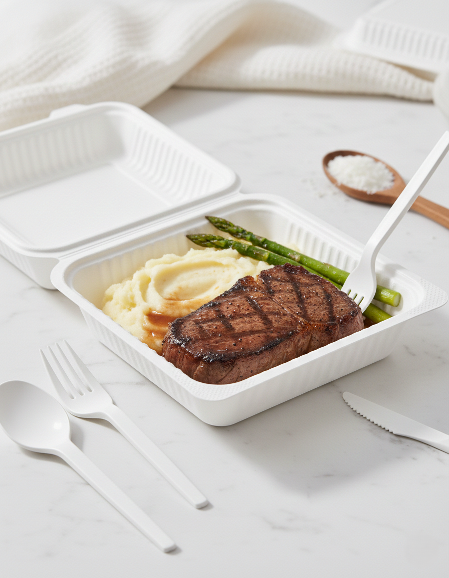 Compostable Corn Starch Food Takeout Containers