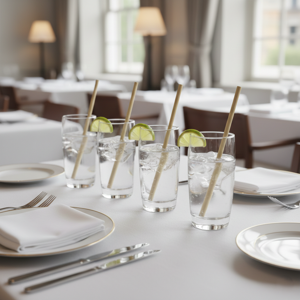 Natural Bamboo Straws | Case of 600 Pieces