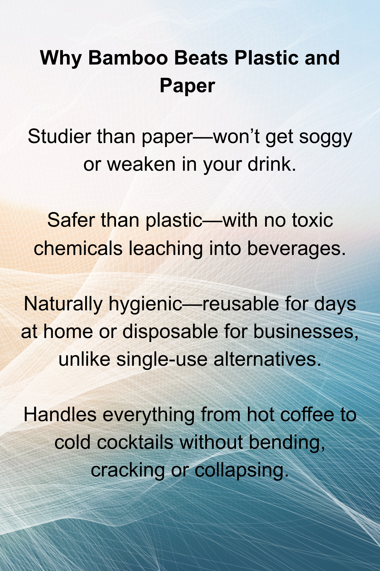 Natural Bamboo Straws